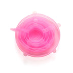 LeakGuard pink silicone stretch lid alternate